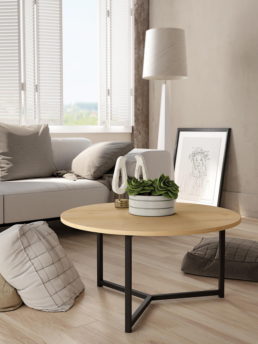 HOLMERUD mesa de centro, efecto roble, 90x55 cm - IKEA